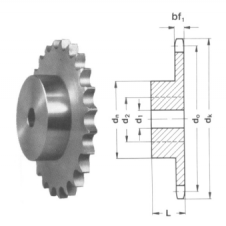 Звездочка цепи ПР-15,875-23 Z=18 d=28